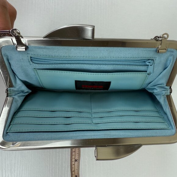 HOBO International Leather Clutch Wristlet Handbag - Picture 6 of 7